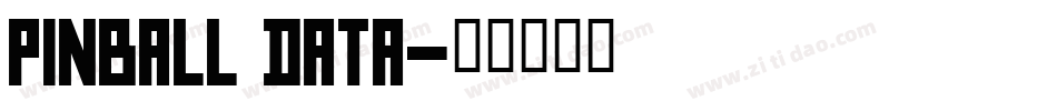 Pinball Data字体转换